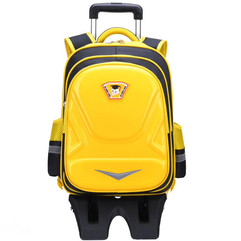 小学生拉杆书包男孩1-2-3-6年级儿童书包女生6-8-12周岁防水免洗4