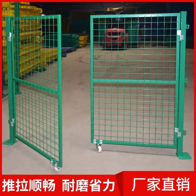 铁丝网门铁栏门护栏门车间工地简易门庭院篱笆门折叠门铁门双门