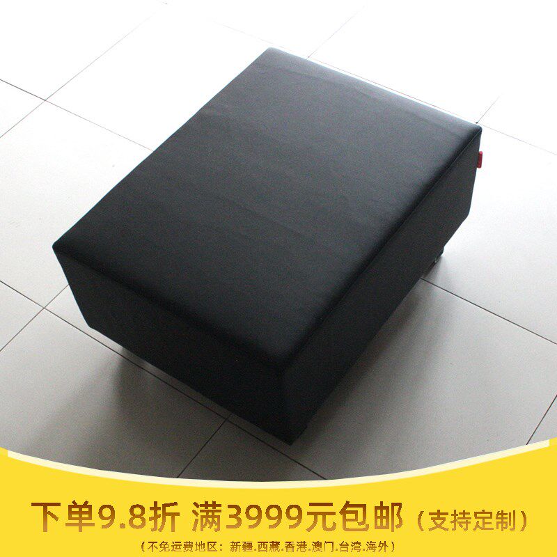 皮艺沙发脚凳订制 试衣帽间x卧室换鞋凳白色方凳时尚单层坐凳多色
