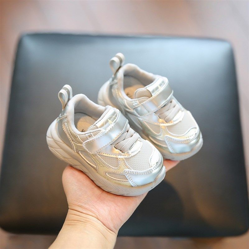 机能鞋婴儿学步鞋女宝鞋子小童时尚老爹鞋1-2一3岁男宝休闲运动鞋
