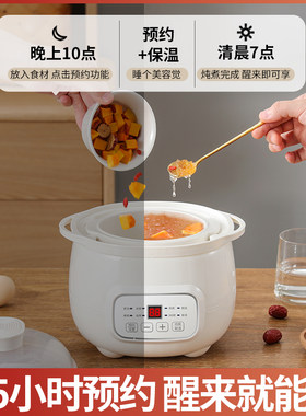免看管隔水炖电炖锅电炖盅宝宝煮粥锅婴儿辅食锅快煮锅煲汤锅家用