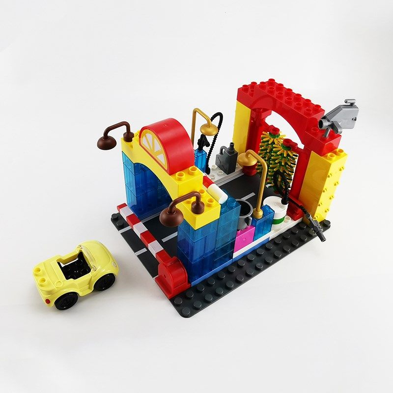 大颗粒积木配件透明快乐洗车场奇趣洗车店散件场景拼搭配件儿童玩,玩具/童车/益智/积木/模型,普通塑料积木,淘宝优惠券,粉丝福利购,淘宝优惠卷
