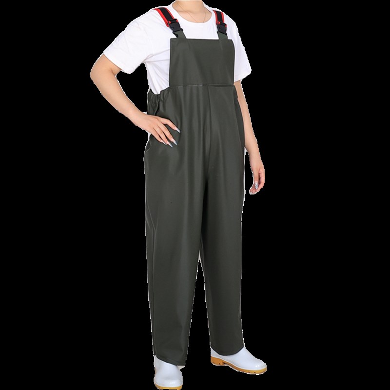 养殖裤无水靴背带下水裤坑道裤防水耐磨加厚柔软耐脏免洗连体雨裤