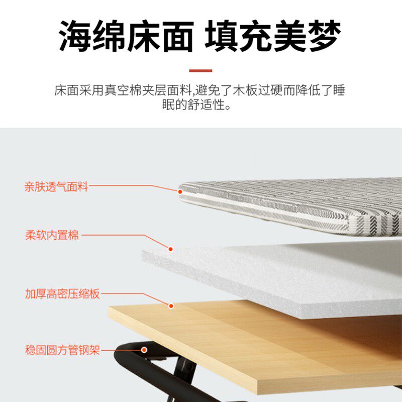 新疆折叠床单人午休床简易便携帆布午睡床办公室陪护床行军床