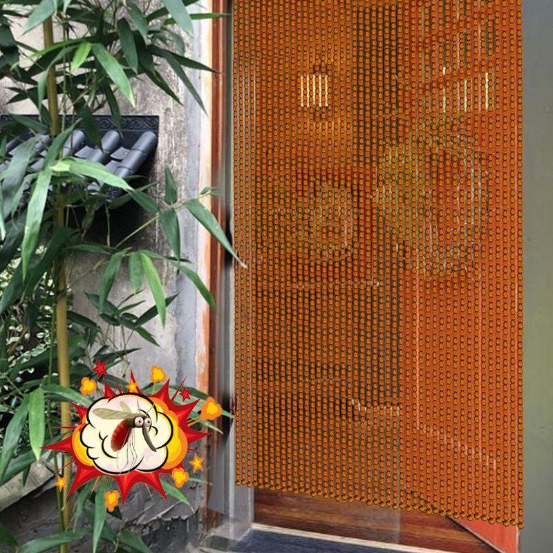 竹珠竹节家用门帘防蚊蝇珠帘客厅卫生间H化解门对门隔断珠帘免打