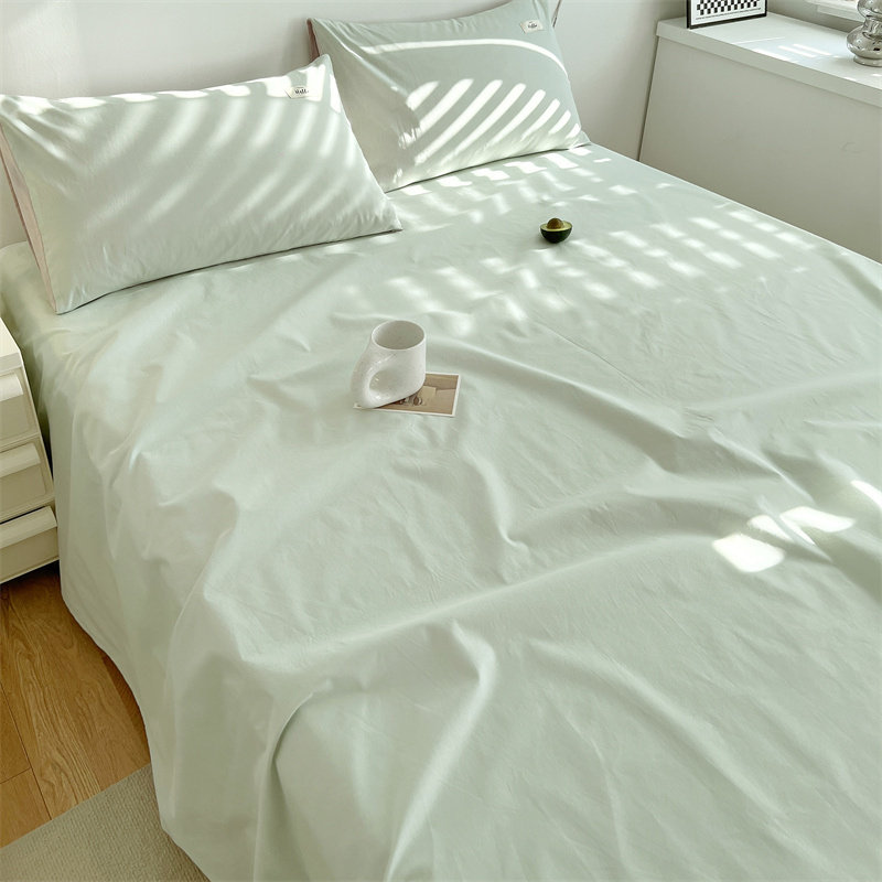 床单单件纯棉100全棉纯色被单儿童学生宿舍单人1S.5米冬季磨毛炕