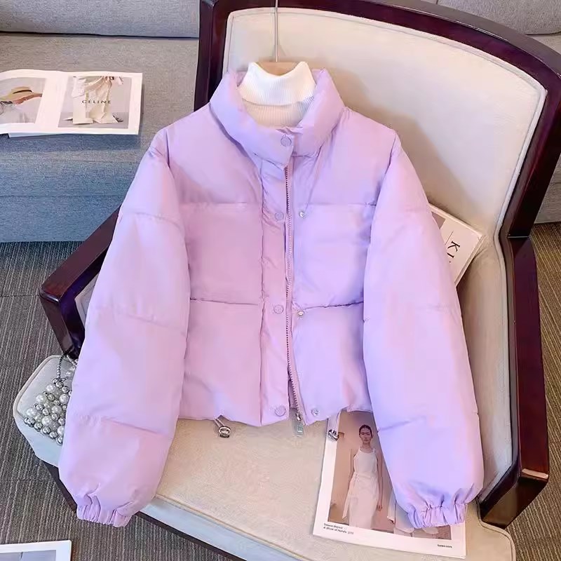 羽绒棉服女短款棉衣韩系20v24冬装新款宽松高级感小个子加厚面包