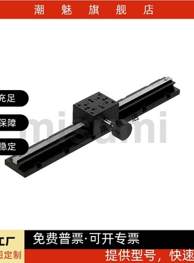 X轴燕尾槽齿轮齿条长行程光学位移台视觉筛选机微调滑台XLONG300