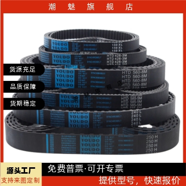 J-ECP/ECP01/11/21/31-S2M/S3M/S5M/S8 现货圆弧齿同步带怡合达型