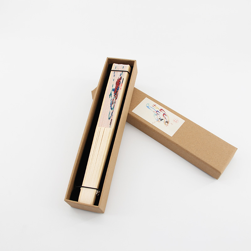 敦煌飞天折扇文创扇子中国风古典汉服礼品绫绢扇舞蹈扇复古手工艺