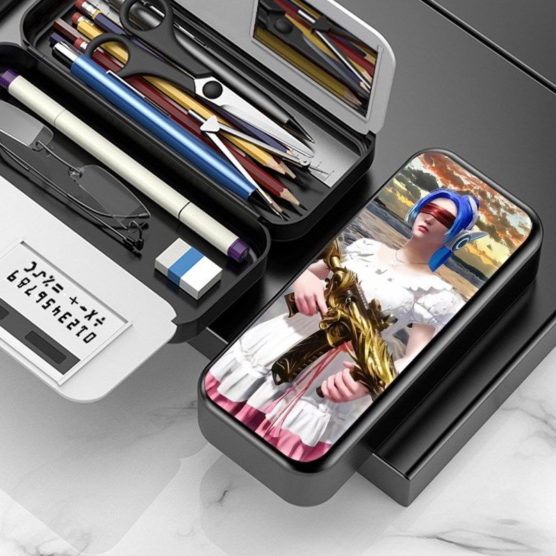 2023新款和平精英周边文具盒初中生男女小学生多功能笔盒笔袋创意