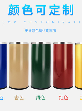 不锈钢垃圾桶圆形斜口直投果皮桶拉丝砂钢桶身带内桶2N0 30 40 50