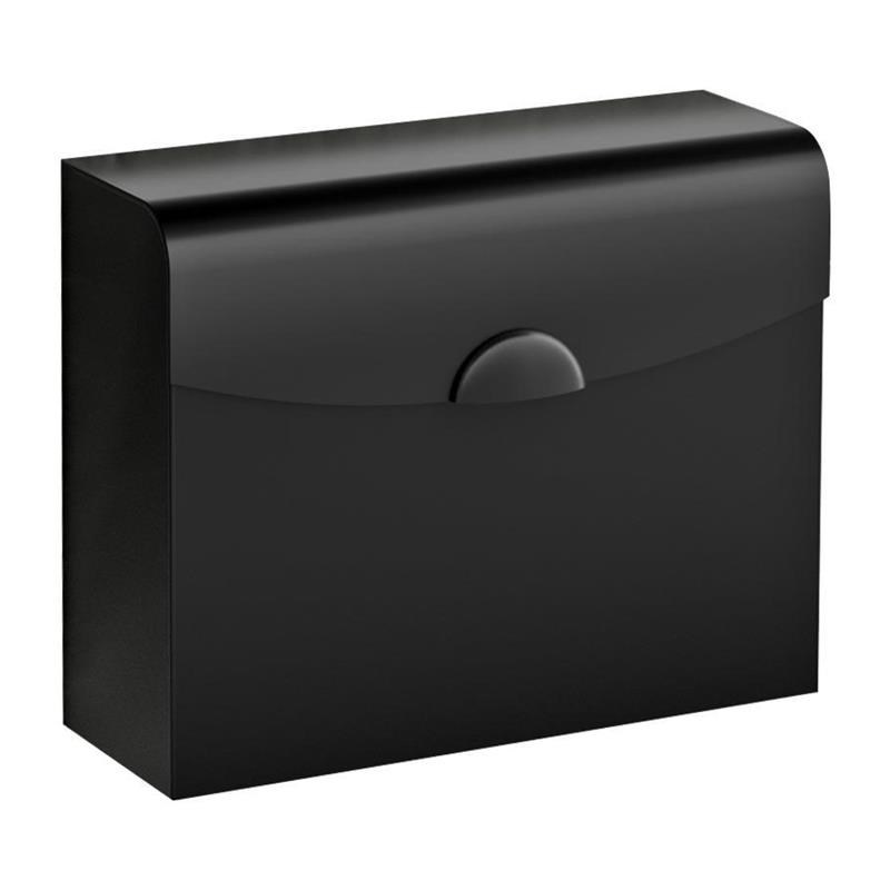 枪灰卫生间纸巾盒草纸盒防水收纳擦手纸盒壁挂式厕所免打孔厕纸盒