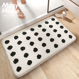 M.life 地q垫简约化妆室吸水脚垫浴室防滑地毯洗手间门口垫 墨语