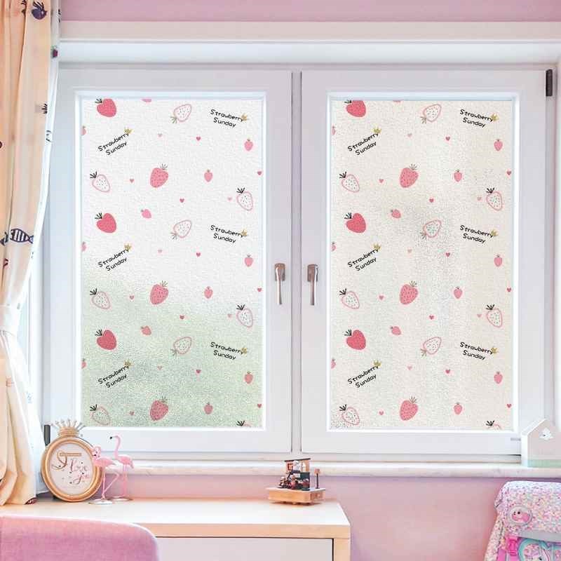 玻璃纸遮光窗户贴膜浴室卫生间防窥防走光窗贴磨砂贴纸透光不链衡