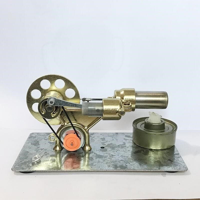 斯特林发动机模h型可发动燃油引擎玩具发动机蒸汽机模型小汽车制