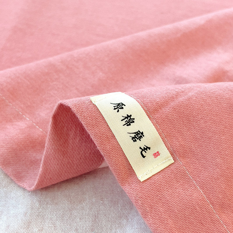 纯棉加厚磨毛床单单件冬季简约纯色全棉宿舍秋冬单双人被单三件套