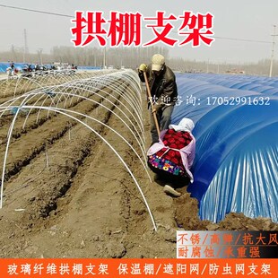 大朋架子支架大棚拱条菜地t遮阳防晒网保温花鹏农用小弓棚骨架防