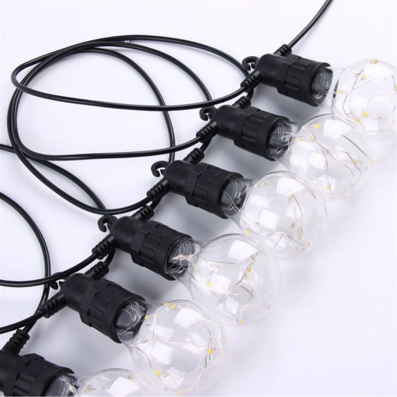 厂家直供led铜线灯串A19球泡低压灯串节日庭院室外街道圣诞装饰灯