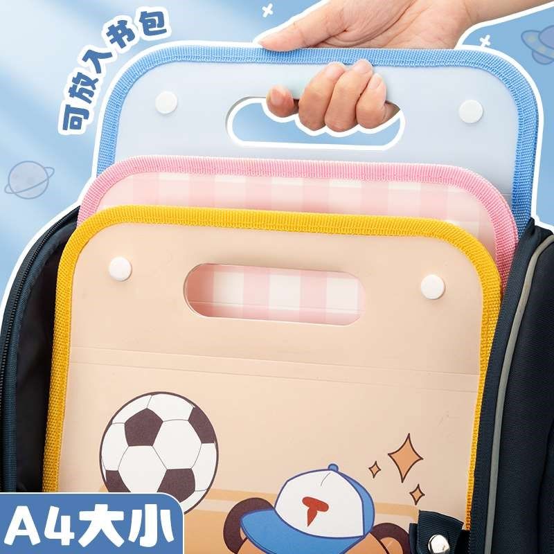 厂家手提竖式多层文件夹风琴包学生用科目分类文件资料袋A4学科试