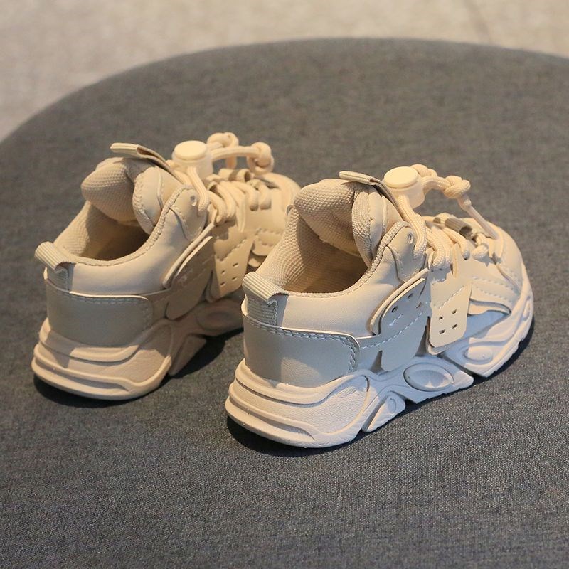 男宝宝老爹鞋秋冬款加绒小童运动鞋单鞋女1-3岁婴幼儿学步鞋软底