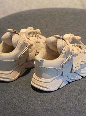 男宝宝老爹鞋秋冬款加绒小童运动鞋单鞋女1-3岁婴幼儿学步鞋软底