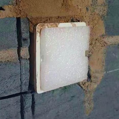 新款PVC86型线盒泡沫 预埋填充剪力墙穿筋盒开关插座底盒保护封堵