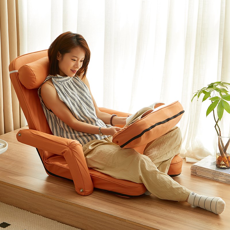 榻榻米懒人沙发可躺可睡单人沙发床上靠背椅飘窗座椅卧室小沙发