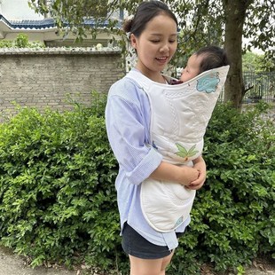 云贵川传统背带夏季o透气背巾老式背孩子外出简易前抱传统背娃背