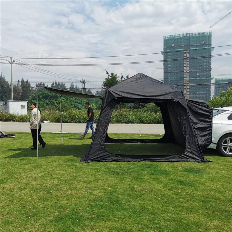 车尾边侧后备箱自驾游天幕遮阳棚自动免搭建自动速开淋浴洗澡帐篷