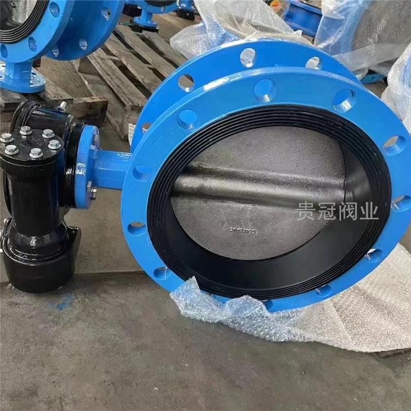 D341X-10/16Q手动涡轮软密封法兰蝶阀DN100 150 200 250 300 400