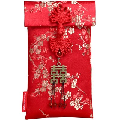 红包袋万元中国风布红包结婚创意千元利是封改新年压岁包满月结婚