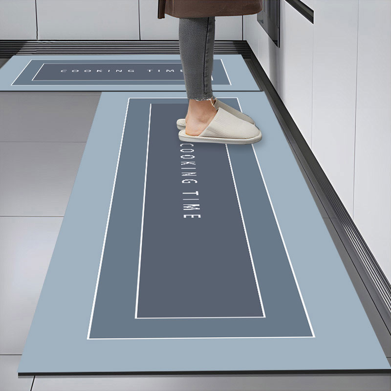 厨房地垫硅藻泥防滑防油可擦免洗专用地毯吸水长条垫子耐脏脚垫