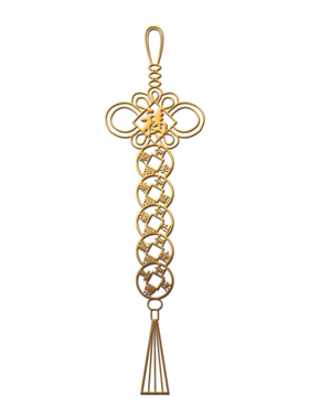 五帝钱真品解决门对门挂件隐形门贴门对电梯厕所卧室吉祥结金属贴