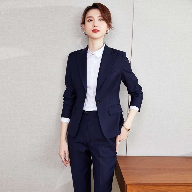 高端西装套装女气质春前台经理正装公务员面试服装女工作服职业装