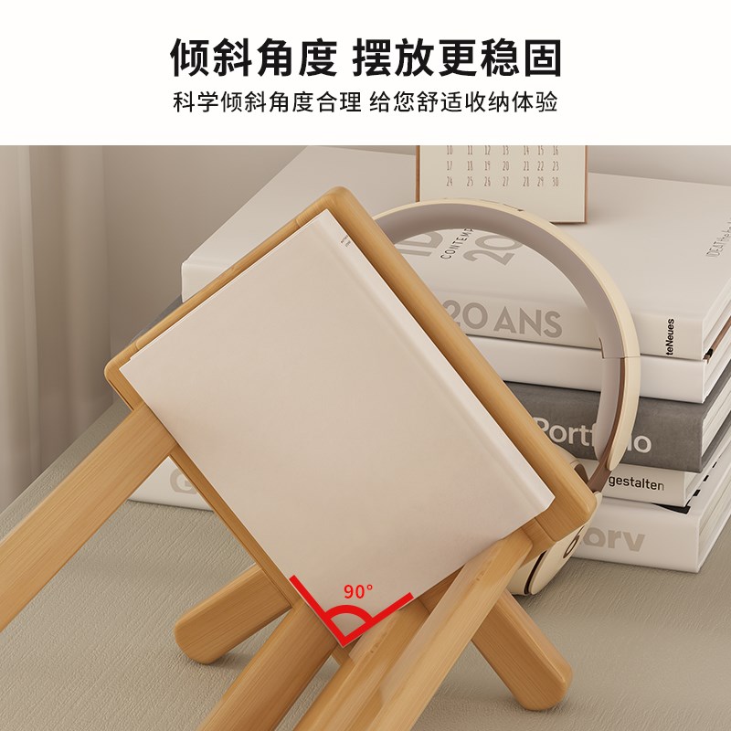 简易小型书架桌面置物架立式宿舍cd收纳展示架子办公室阅读高级感