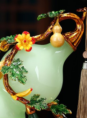 五福临门葫芦摆件家居客厅进门玄关装饰品摆件搬新家乔迁新居礼品