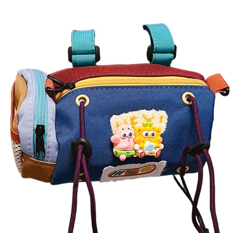 电动车挂包置物袋新款可爱卡通派大星自行车公路车骑行置物收纳包