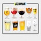 原装 全球精酿品牌啤酒杯 进口