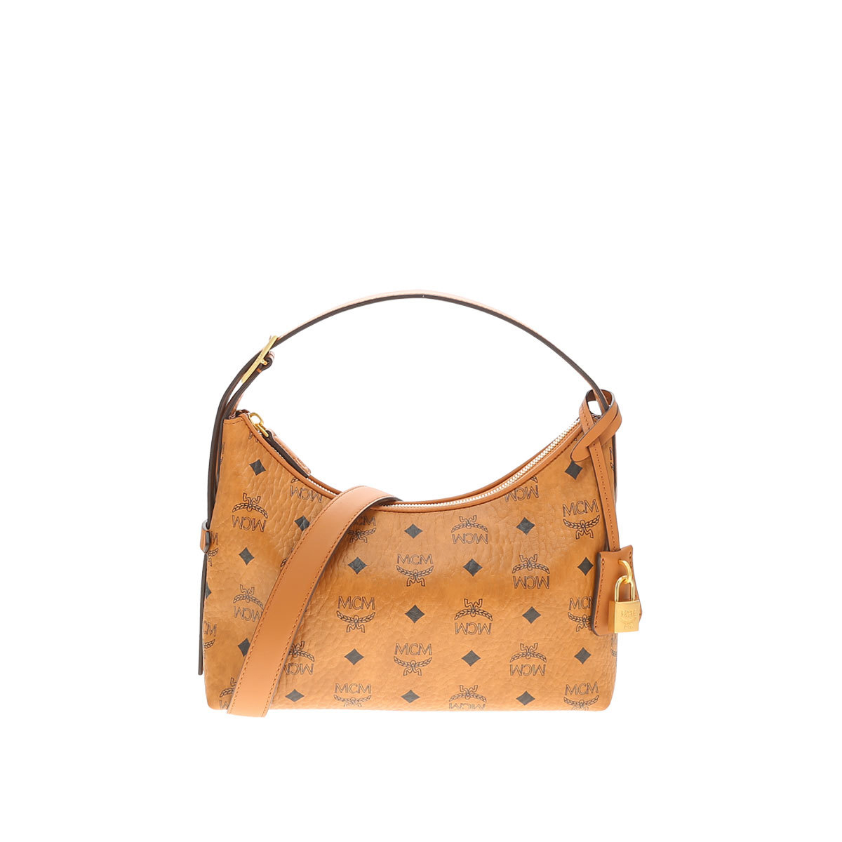 【官方正品】MCM 经典印花女士小号时尚单肩斜挎手提包腋下流浪包
