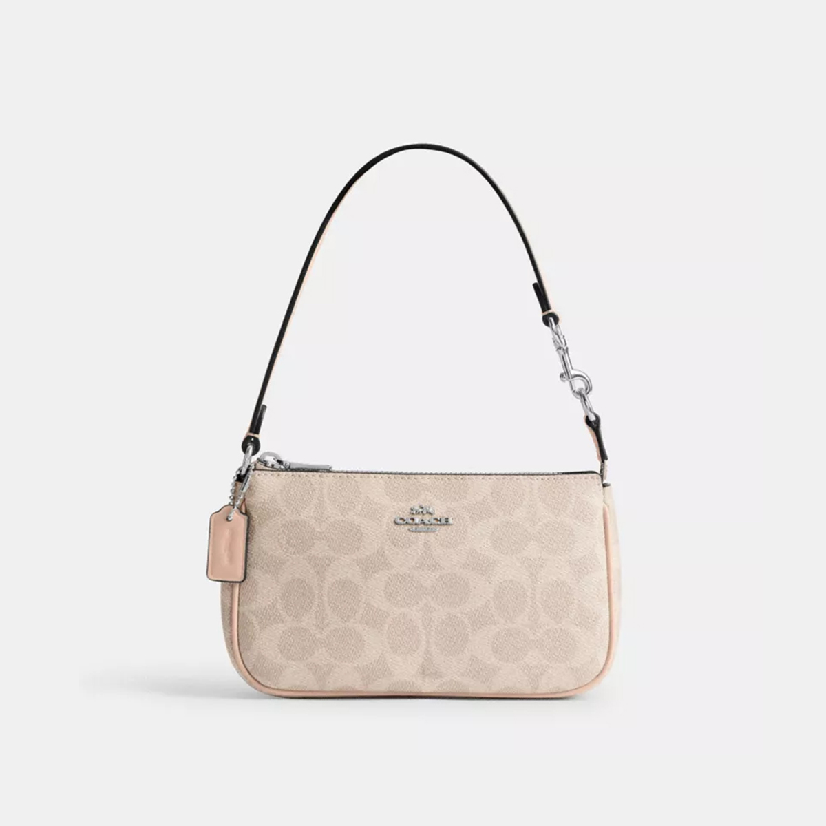 COACH/蔻驰女香港直邮奥莱正品Nolita19链条老花款单肩腋下手提包