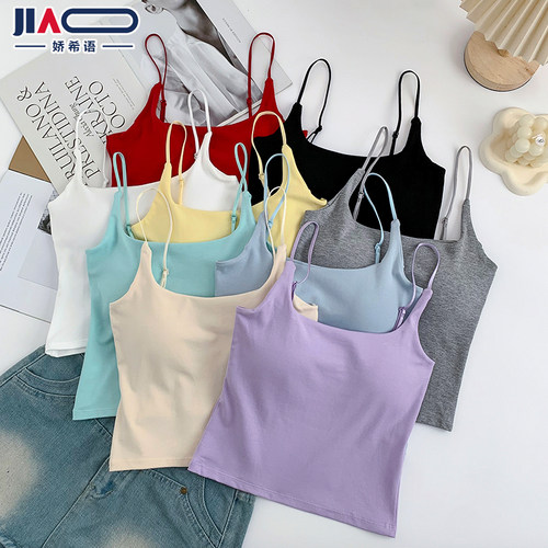 吊带背心女美背纯欲风打底上衣