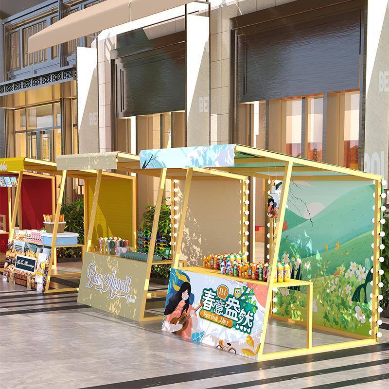 市集景区促销架年货小吃摆摊架美食街庙会摊位架夜市摊位展示架子