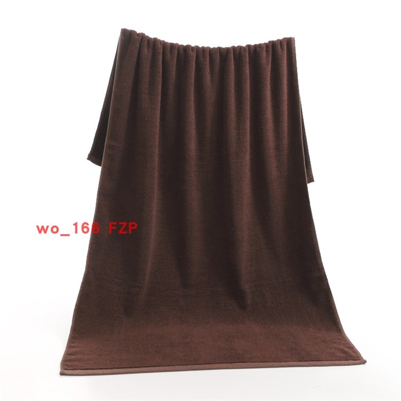 咖啡色大浴巾棉毛巾被足火疗宠物家用美容院180酒店宾馆绣字logo