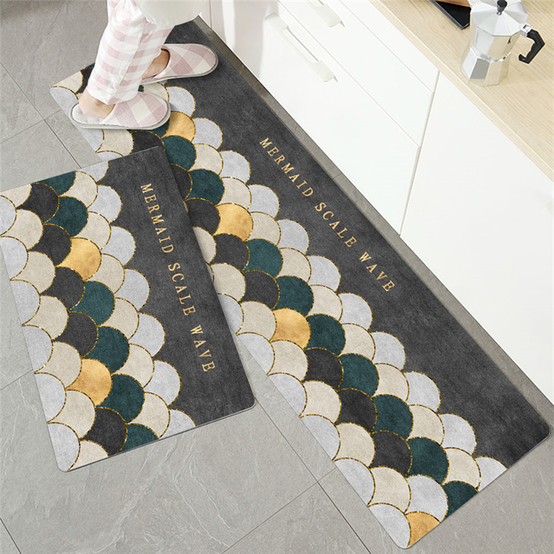 厨房地垫吸水吸油防滑脚垫防油防水防污长条免洗家用垫子门垫地毯