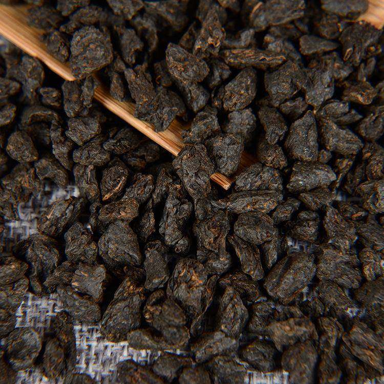 云南普洱茶 枣香 茶化石（碎银子）枣香茶头 勐海 熟茶 黑金