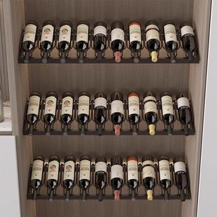 定制红酒架酒柜酒瓶架子家用倒放葡萄酒个性 米休里 金属置物架