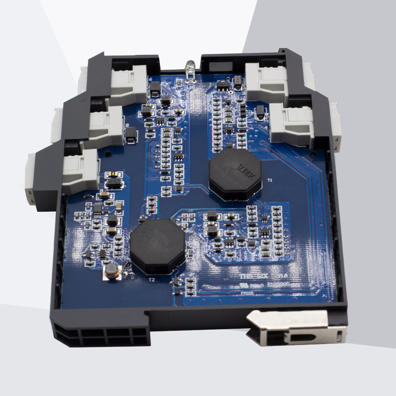模拟量直流信号隔离配电器一进二出4-20mA分配器转换器温度变送器
