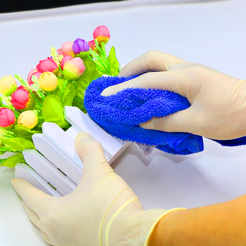 食品一次性手套女PVC加厚加长橡乳塑胶皮丁晴腈透明美容牙科洗碗