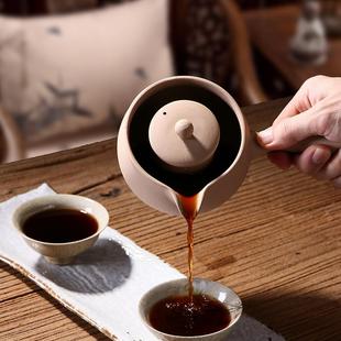 陶瓷电陶炉煮茶器家用煮茶壶套装 围炉罐罐侧把壶日式 粗陶壶茶具杯